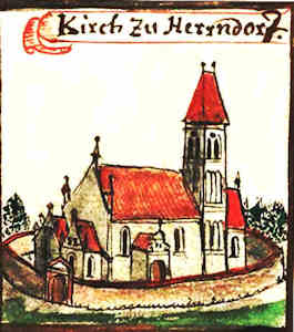 Kirch zu Herrndorf - Kościół, widok ogólny